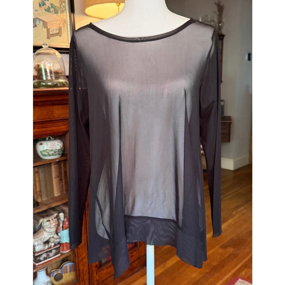 Kozan Black Sheer Top, Size S
